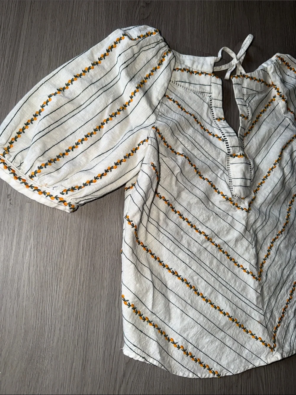 Maeve Anthropologis fruit puff sleeve top 4